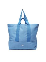 Tommy Jeans Torebka Tjw Tote Edition Canvas AW0AW17542 Niebieski. Niebieskie shopper Tommy Jeans, bez wzorów, z jeansu, bez dodatków. Za 429.99 zł.