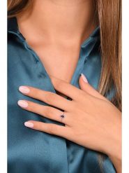 DIAMANTA Złoty pierścionek z diamentami rozmiar: 54. Niebieskie pierścionki DIAMANTA, z diamentem, złote. Za 679.25 zł.