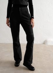 Damskie spodnie softshellowe, z polarem, hydrofobowe Stretch Thermo czarne. Czarne spodnie narciarskie AIM'N, m, bez wzorów, z elastanu, narciarskie. Za 805.00 zł.