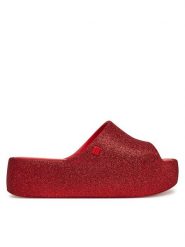 Melissa Klapki Free Platform Slide 36126 Czerwony. Czerwone klapki Melissa, bez wzorów, z tworzywa sztucznego, bez obcasa. Za 439.99 zł.