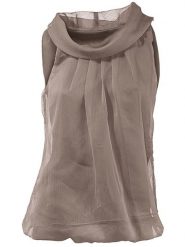 Heine Top w kolorze szarobrązowym rozmiar: 44. Brązowe topy Heine, bez wzorów, bez kołnierzyka, bez ramiączek. Za 78.84 zł.