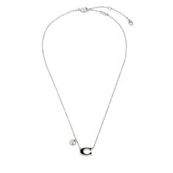 Naszyjnik Coach. Szare naszyjniki Coach, srebrne. Za 399.99 zł.