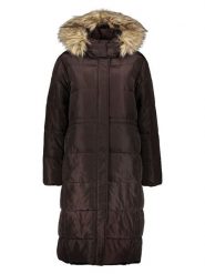 More & More Płaszcz zimowy w kolorze ciemnobrązowym rozmiar: 46. Brązowe płaszcze More & More, na zimę, bez wzorów, z puchu, bez kaptura. Za 414.33 zł.