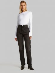 CALVIN KLEIN JEANS Koszulka w kolorze białym rozmiar: L. Białe bluzki Calvin Klein Jeans, l, bez wzorów, z jeansu, bez kołnierzyka, bez ramiączek. Za 153.71 zł.