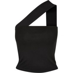 Damski tank top w dużym rozmiarze Urban Classics. Czarne topy Urban Classics, bez wzorów, bez kołnierzyka, bez ramiączek. Za 141.50 zł.