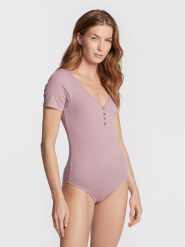Brave Soul Body LBS-544GEORGIAMA Fioletowy Regular Fit. Fioletowe body Brave Soul, s, bez wzorów, z bawełny. Za 29.99 zł.