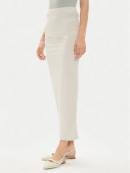 Gina Tricot Spódnica ołówkowa 20842 Beżowy Slim Fit. Brązowe spódnice Gina Tricot, l, bez wzorów, z wiskozy, ołówkowe. Za 69.99 zł.