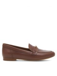 Gino Rossi Lordsy AMBER-23453PE Brązowy. Brązowe lordsy Gino Rossi, bez wzorów, ze skóry, bez obcasa, bez zapięcia. Za 229.99 zł.