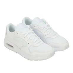 Damskie Skórzane Buty Sportowe Air Max SC. Białe obuwie sportowe Nike, na zimę, bez zapięcia. Za 523.99 zł.