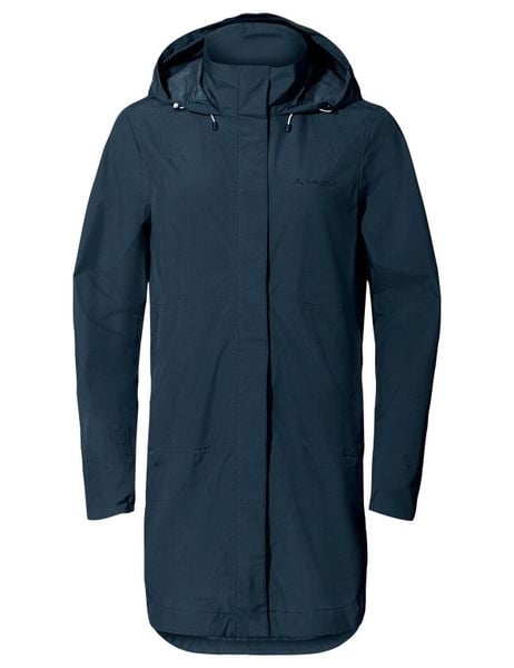 Kurtka damska Mineo 2.5L Coat. Niebieskie kurtki Vaude, l, bez wzorów, z materiału, bez kaptura. Za 763.05 zł.