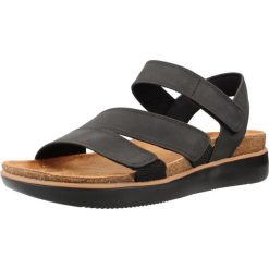 Sandały SKECHERS 163252S Czarny. Czarne sandały Skechers, bez wzorów, z materiału, bez obcasa, bez zapięcia. Za 259.99 zł.