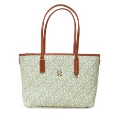 Torebka Tommy Hilfiger. Zielone torebki klasyczne TOMMY HILFIGER, bez wzorów, bez dodatków. Za 409.99 zł.