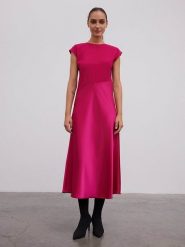 BGN Sukienka w kolorze różowym rozmiar: 40. Różowe sukienki BGN, na co dzień, bez wzorów, bez kołnierzyka, bez ramiączek, maxi, proste. Za 144.24 zł.