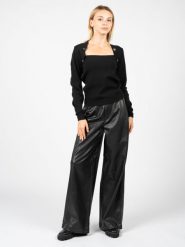 Silvian Heach Sweter | PGA22297MA | Kobieta | Czarny. Czarne swetry Silvian Heach, m, bez wzorów, z dzianiny, bez ramiączek. W wyprzedaży za 309.00 zł.
