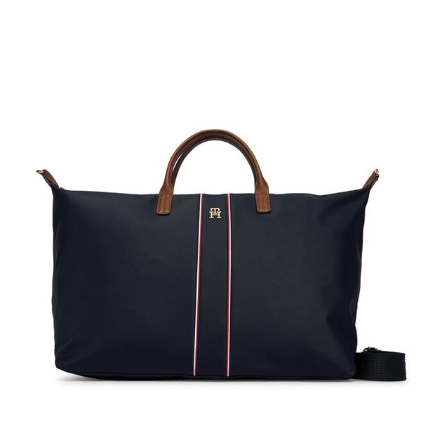 Torebka Tommy Hilfiger. Niebieskie shopper TOMMY HILFIGER, bez wzorów, bez dodatków. Za 370.99 zł.