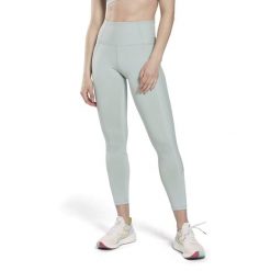 Damskie legginsy z wysokim stanem w prążki Reebok. Niebieskie legginsy Reebok, xs, bez wzorów, z dzianiny, z podwyższonym stanem. Za 263.60 zł.