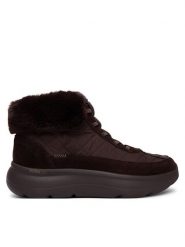 Skechers Trzewiki On-The-GO Encore - Cozy Fit Maisie 144844/DBRN Brązowy. Brązowe botki Skechers, bez wzorów, ze skóry, bez obcasa, na płaskiej podeszwie, bez zapięcia. Za 359.99 zł.