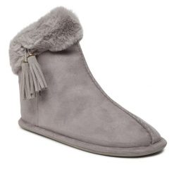 Kapcie Ted Baker. Szare obuwie domowe Ted Baker, bez wzorów, bez zapięcia. Za 199.99 zł.