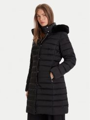Geox Płaszcz zimowy Bettanie W5626H-T3122 F9000 Czarny Regular Fit. Czarne płaszcze Geox, na zimę, bez wzorów, z syntetyku, bez kaptura. Za 1,349.00 zł.