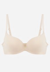 Beżowy Gładki Biustonosz Push Up z Aplikacją z Cyrkoniami Murita. Brązowe biustonosze Born2be, z aplikacjami. Za 29.99 zł.