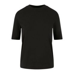T-shirt Damski Classy. Czarne t-shirty Urban Classics, s, bez wzorów, bez kołnierzyka, bez ramiączek. Za 64.99 zł.