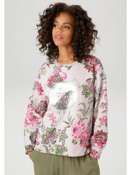 Aniston Bluza w kolorze jasnoróżowym rozmiar: 42. Różowe bluzy Aniston, bez wzorów, z bawełny, bez kaptura. Za 74.81 zł.