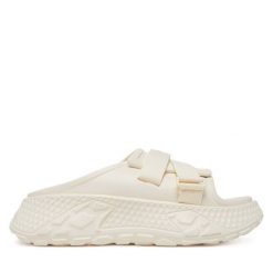 Klapki Palladium. Białe klapki Palladium, bez wzorów, bez obcasa. Za 239.99 zł.