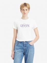 Levi´s Koszulka w kolorze białym rozmiar: M. Białe bluzki m, bez wzorów, z bawełny, bez kołnierzyka, bez ramiączek. Za 65.95 zł.