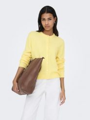 ONLY Kardigan "Simoni" w kolorze żółtym rozmiar: L. Żółte kardigany Only, l, bez wzorów. Za 82.99 zł.