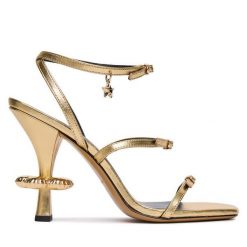 Sandały Marc Jacobs. Żółte sandały Marc Jacobs, bez wzorów, bez obcasa, na szpilce, bez zapięcia. Za 1,499.00 zł.