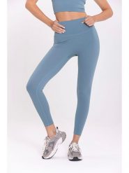 Onamaste Legginsy sportowe "Mantra" w kolorze błękitnym rozmiar: L/XL. Niebieskie legginsy Onamaste, l, bez wzorów, z materiału, z podwyższonym stanem. Za 136.45 zł.