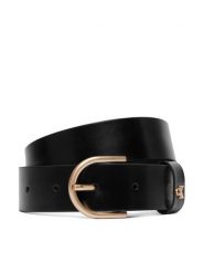 Calvin Klein Pasek Rounded Buckle Ck Loop 35Mm LV04F7145G Czarny. Czarne paski Calvin Klein, bez wzorów, ze skóry. Za 249.99 zł.