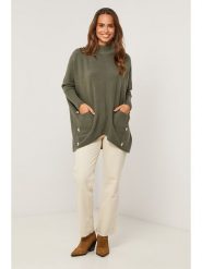 Soft Cashmere Sweter w kolorze khaki rozmiar: 38/40. Brązowe swetry Soft Cashmere, bez wzorów, bez ramiączek. Za 152.99 zł.