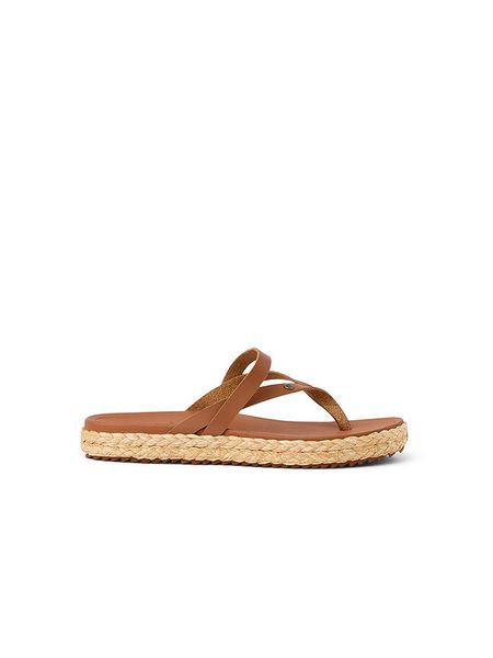 Reef Japonki "Vista Carmen" w kolorze jasnobrązowym rozmiar: 38,5. Brązowe klapki Reef, bez wzorów, z otwartym noskiem, bez obcasa. Za 215.71 zł.