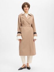 Liu Jo Collection Trencz Kobiety beżowy, M. Brązowe płaszcze Liu Jo Collection, m, bez wzorów, bez kaptura. Za 1,099.95 zł.