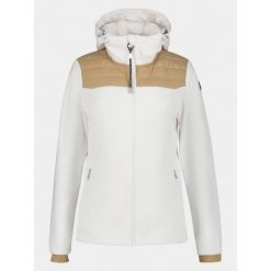 Kurtka softshell damska Luhta Arantila. Białe kurtki sportowe Luhta, l, bez wzorów, z softshellu, bez kaptura, trekkingowe. W wyprzedaży za 424.15 zł.