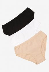 Wielokolorowe Gładkie Majtki Figi z Bawełny 3-pack Fezella. Figi Born2be, l, bez wzorów, z bawełny. Za 19.99 zł.