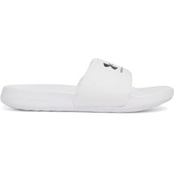 Klapki damskie Under Armour Ignite Select. Białe klapki Under Armour, bez wzorów, z materiału, bez obcasa. Za 194.00 zł.