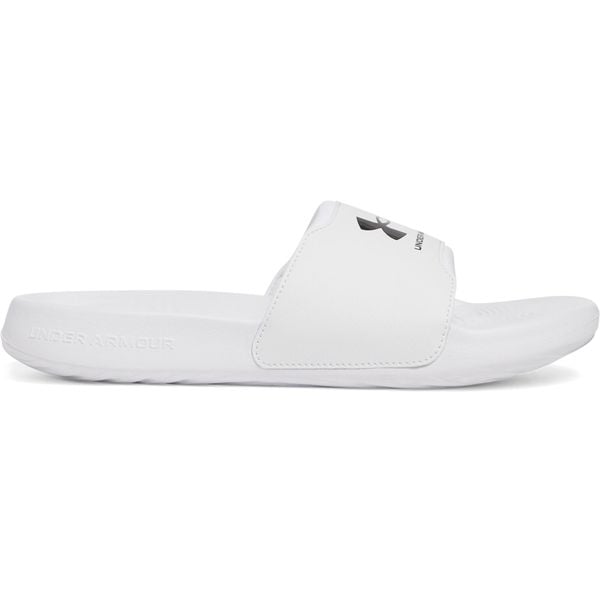 Klapki damskie Under Armour Ignite Select. Białe klapki Under Armour, bez wzorów, z materiału, bez obcasa. Za 196.00 zł.