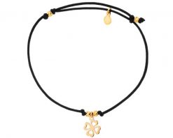 Bransoletka srebrna - koniczyna. Szare bransoletki Apart, pozłacane. Za 139.00 zł.