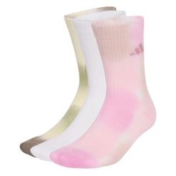 Skarpety Tie-Dye 3 Pairs. Białe skarpety Adidas, bez wzorów, z bawełny. Za 99.95 zł.