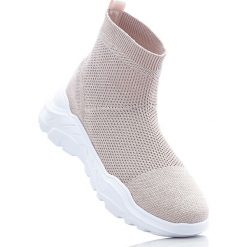 Wysokie sneakersy bonprix jasnoróżowy. Obuwie sportowe bonprix. Za 49.99 zł.