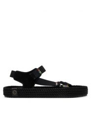 Bohonomad Sandały Nevada Elastic NEV.20-L0020 Czarny. Czarne sandały Bohonomad, bez wzorów, ze skóry, bez obcasa, na płaskiej podeszwie, bez zapięcia. Za 209.99 zł.
