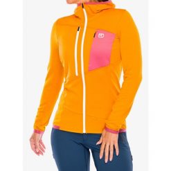 Bluza damska Ortovox Fleece Grid Hoody. Żółte bluzy ORTOVOX, na zimę, l, bez wzorów, bez kaptura. Za 776.99 zł.