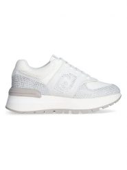 Liu Jo Skórzane sneakersy w kolorze białym rozmiar: 36. Białe trampki Liu Jo, bez wzorów, z materiału, bez zapięcia. Za 324.26 zł.