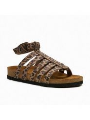 Comfortfusse Skórzane sandały "Ares" w kolorze jasnobrązowo-czarnym rozmiar: 41. Brązowe sandały Comfortfüße, bez wzorów, klasyczne, z otwartym noskiem, bez obcasa, bez zapięcia. Za 260.99 zł.