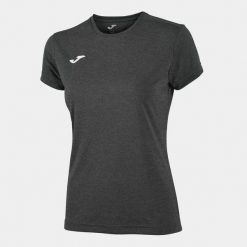Koszulka do biegania damska Joma Combi z krótkim rękawem. Brązowe bluzki Joma, xl, bez wzorów, sportowe, bez kołnierzyka, bez ramiączek. Za 59.99 zł.