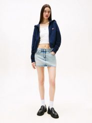 TOMMY JEANS Bluza w kolorze granatowym rozmiar: L. Niebieskie bluzy sportowe Tommy Jeans, l, bez wzorów, z bawełny, bez kaptura. Za 326.56 zł.