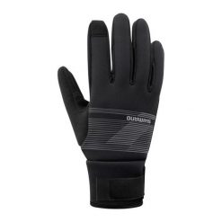 Rękawiczki kolarskie WINDBREAK Thermal, metaliczny szary. Czarne rękawiczki Shimano, bez wzorów, sportowe. Za 269.90 zł.