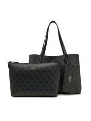 Guess Torebka HWLG96 48230 Czarny. Czarne shopper Guess, z aplikacjami, ze skóry, bez dodatków. Za 669.99 zł.